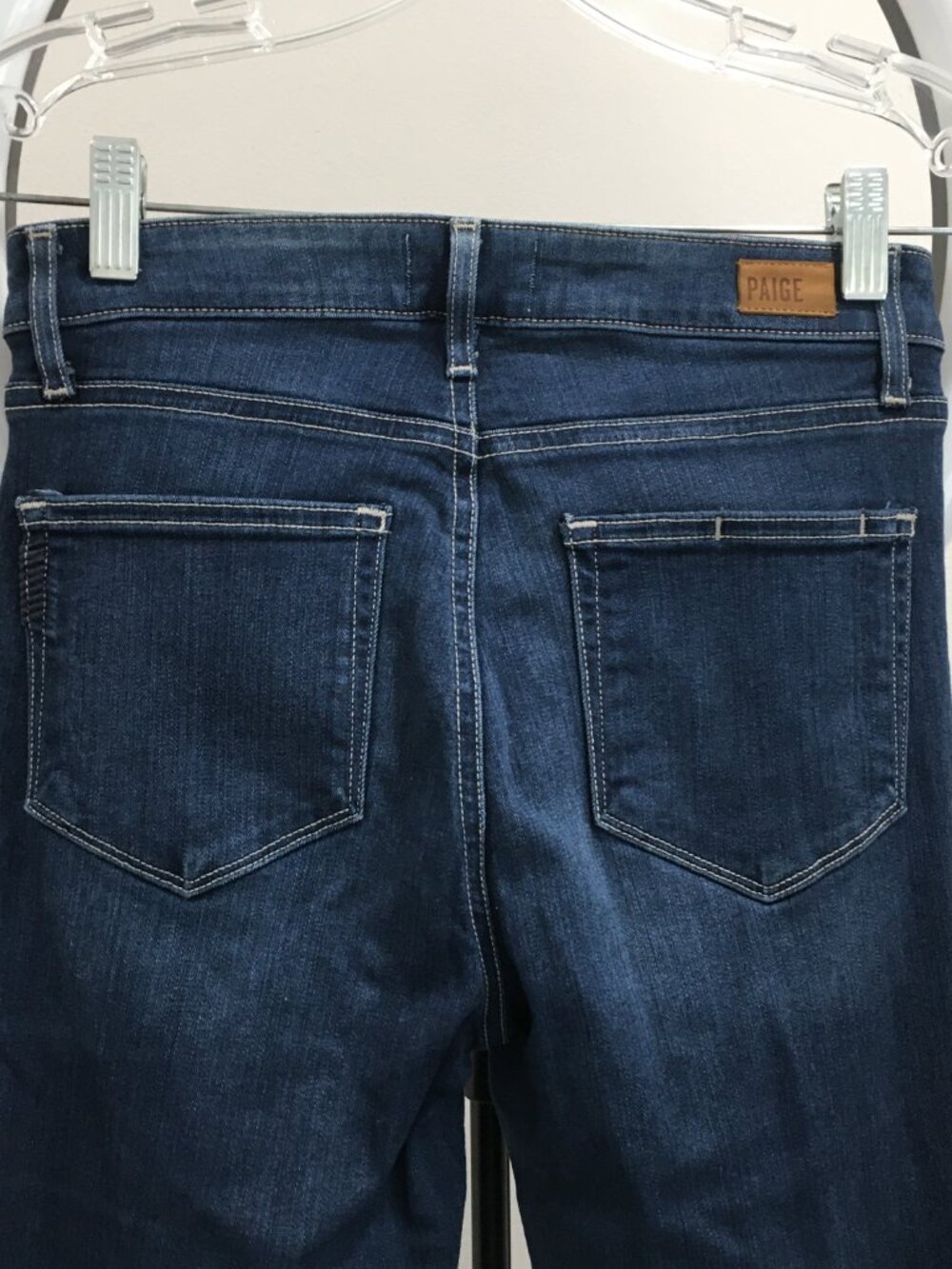 PAIGE Premium Denim Dalia Wash 5 Pocket Logo Hardware HOXTON Ultra Skinny Jeans - Picture 8 of 9